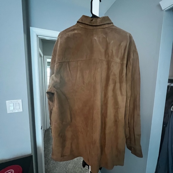 TODAY’S MAN SUEDE LONG SLEEVE SHIRT - Picture 2 of 3